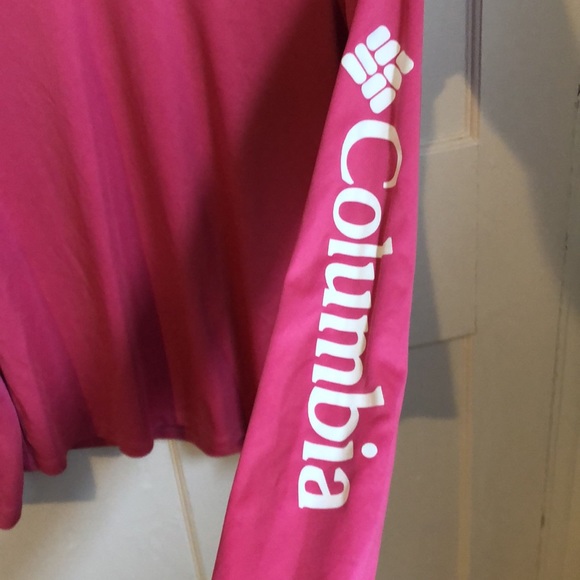 Columbia Rapid Creek Long Sleeve 50 UPF Omni Shade Pink Sun Shirt Womens S/P - Picture 4 of 5